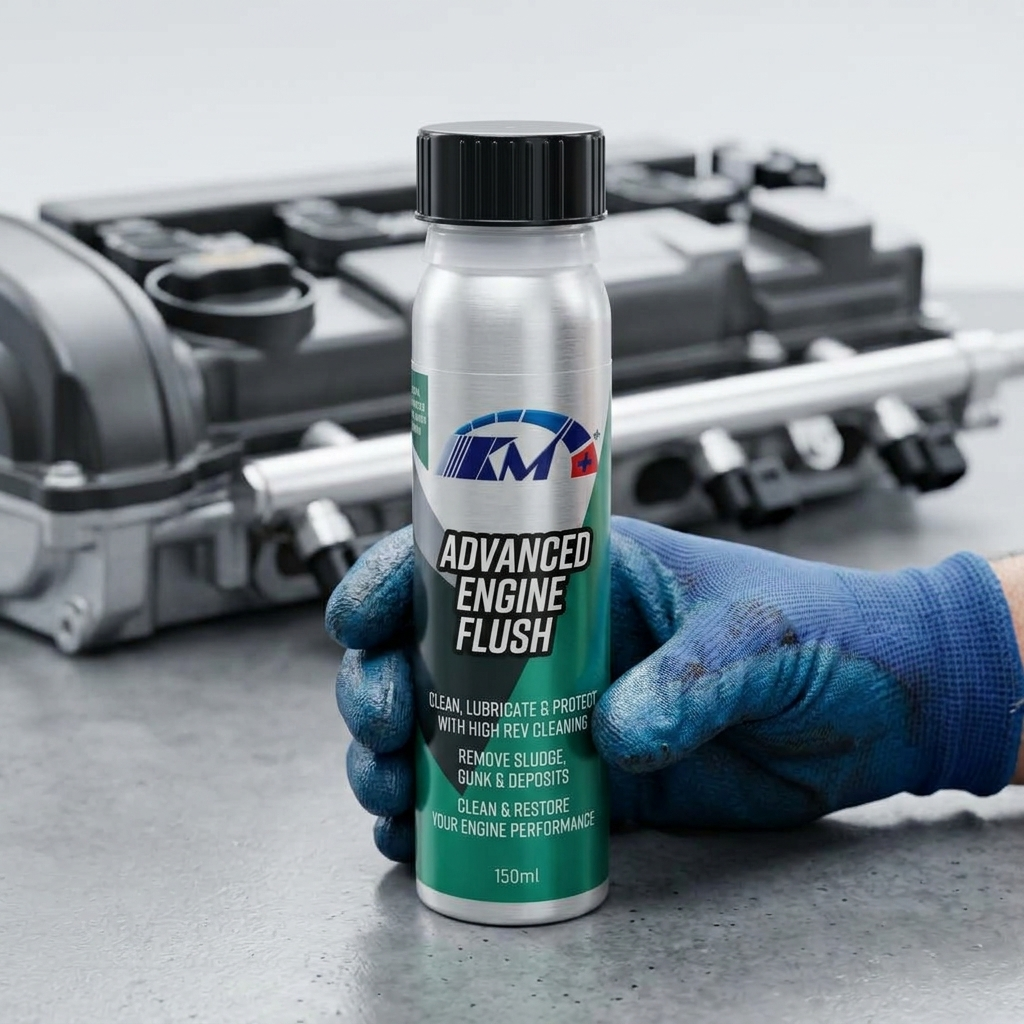 KM+ Advanced Engine Flush bottle